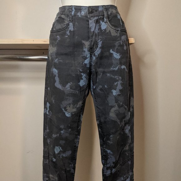 H&M L.O.G.G. Multi Blue Fitted Jeans with Lace-up Detail - Picture 1 of 4